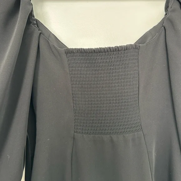 Aritzia Wilfred Black Novella Dress - Size 2 - Picture 11 of 14